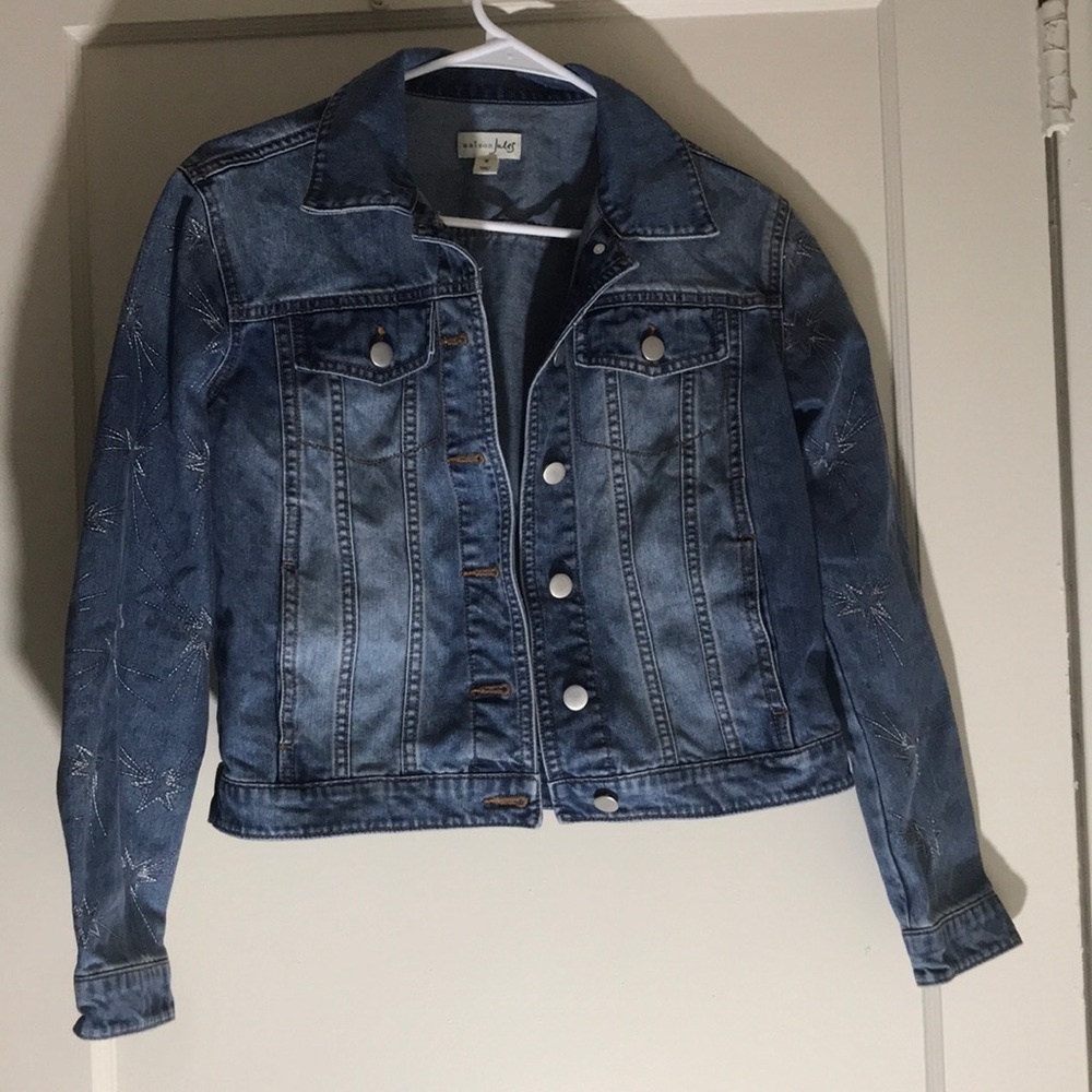 Maison Jules denim jacket with stars